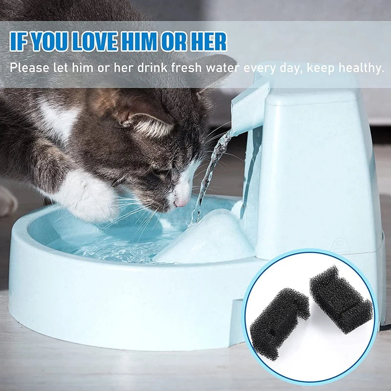 Éponges Filtrantes de Rechange pour Fontaine a Eau Chat