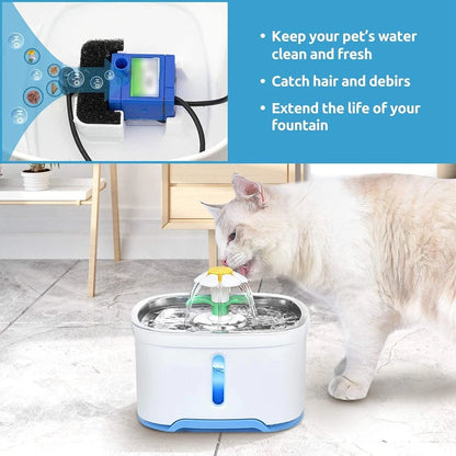 Éponges Filtrantes de Rechange pour Fontaine a Eau Chat