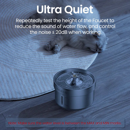 Fontaine à Eau Inox pour Chat avec distributeur automatique