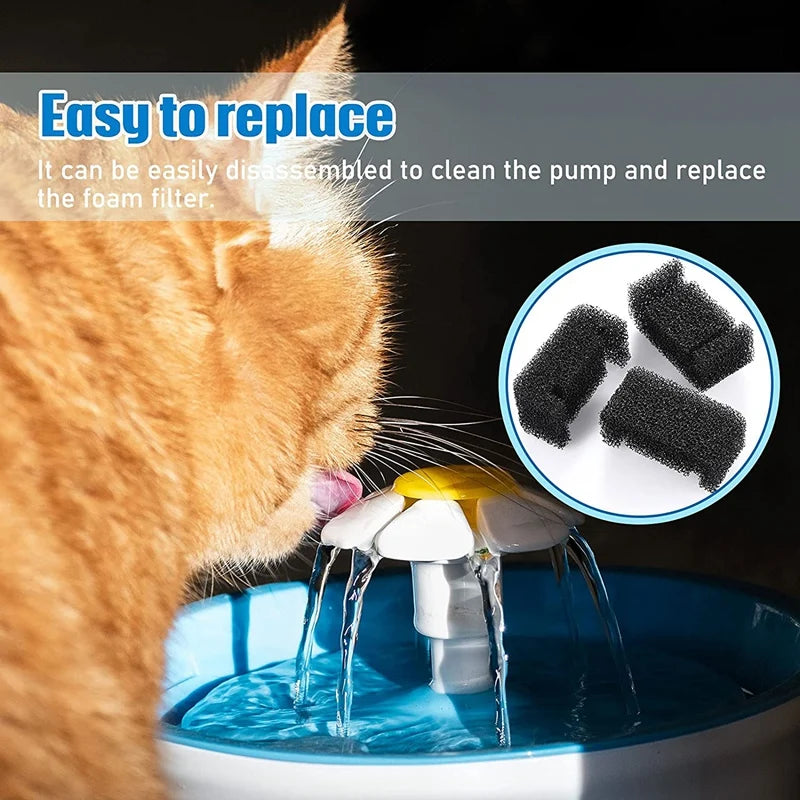 Éponges Filtrantes de Rechange pour Fontaine a Eau Chat