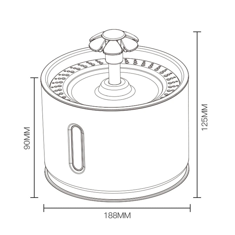 Fontaine a eau  Chat Inox Automatique Hygiénique et Durable