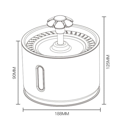 Fontaine a eau  Chat Inox Automatique Hygiénique et Durable