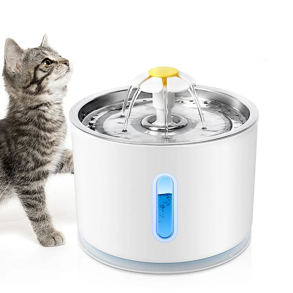 Fontaine a eau  Chat Inox Automatique Hygiénique et Durable