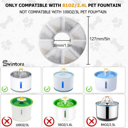 Filtre de Rechange Charbon Actif pour Fontaine a eau Chat