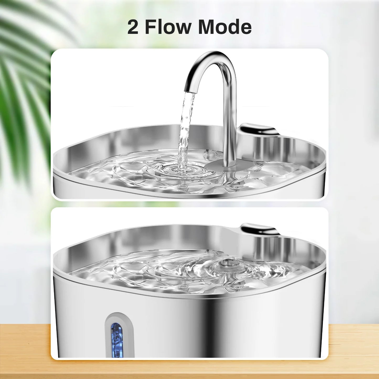 Fontaine a Eau Chat Inox 2.2L Ultra Silencieuse avec Filtre Intègre
