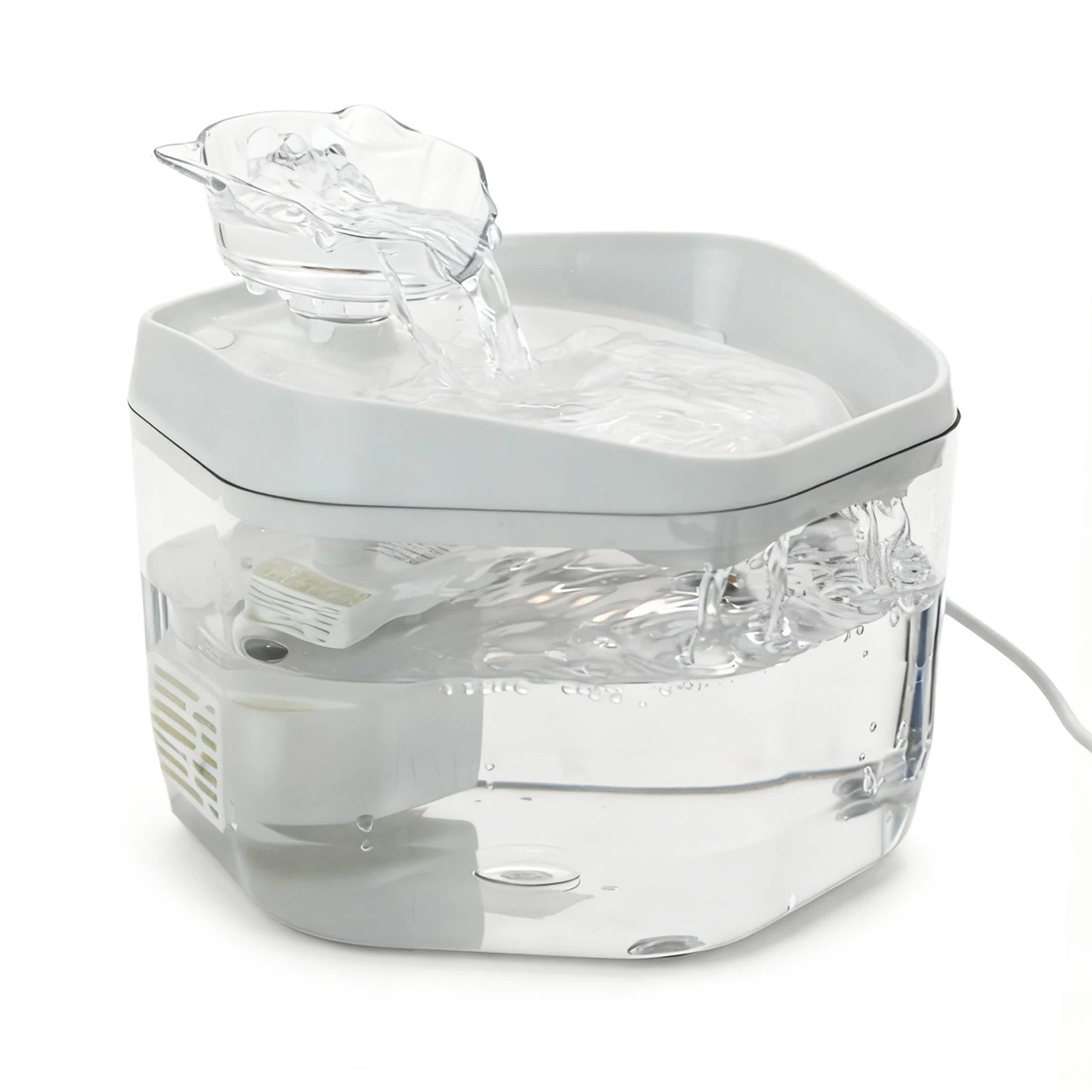 Fontaine a eau Chat Compacte 1.2L Rechargeable USB