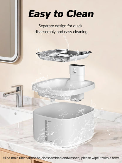 Fontaine a eau Chat Sans Fil 3.5L Inox avec Détecteur de Mouvement